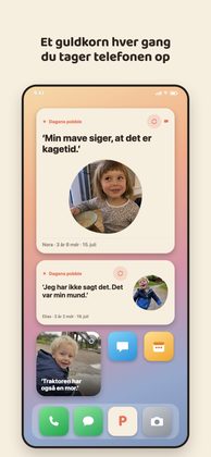 Widget på hjemmeskærmen